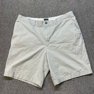 J Crew Oarsmen Mens Portsider Chino Shorts Size 36 Beige Cotton Blend